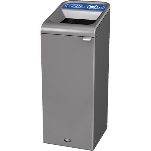 Conteneur pour d&eacute;chets de recyclage m&eacute;lang&eacute;s Configure, Vrac/Bord de rue/De bureau, Acier, 15 gal. US D. Morneault & Fils