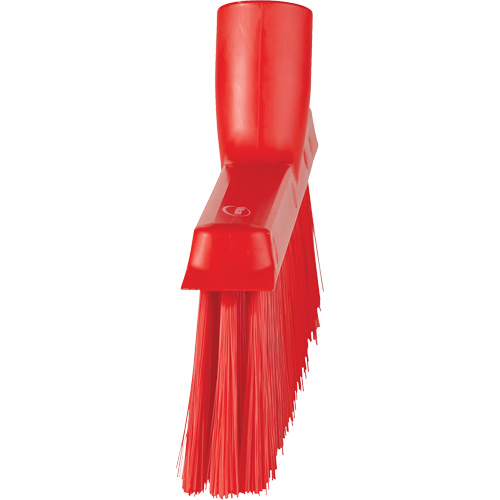 Balai biseaut&eacute; avec pas de vis inclin&eacute;, Crins Moyen, 10", Polyester, Rouge D. Morneault & Fils
