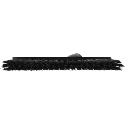Balai biseaut&eacute; avec pas de vis inclin&eacute;, Crins Moyen, 10", Polyester, Noir D. Morneault & Fils