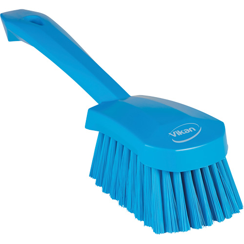 Brosse &agrave; r&eacute;curer avec manche court, Soies Doux, Longueur de 10-1/2", Bleu D. Morneault & Fils