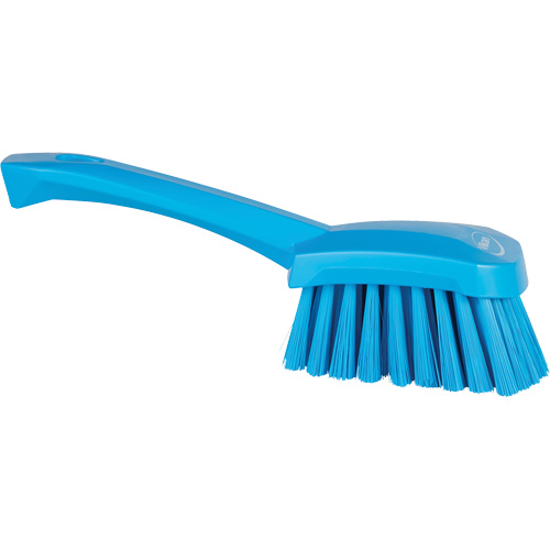 Brosse &agrave; r&eacute;curer avec manche court, Soies Doux, Longueur de 10-1/2", Bleu D. Morneault & Fils