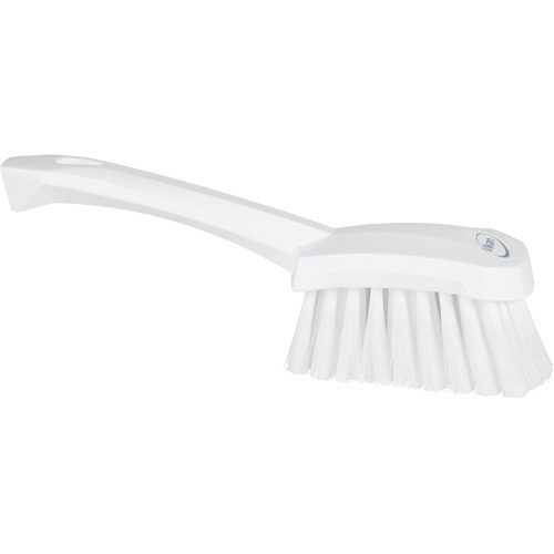 Short-Handled Washing Brush, Soft Bristles, 10-1/2" Long, White D. Morneault & Fils