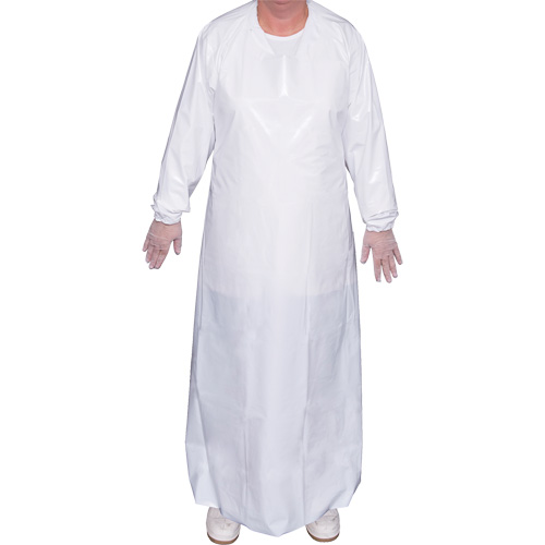 Blouse Top Dog de 6 mil, T-Grand, Blanc, Polyur&eacute;thane D. Morneault & Fils