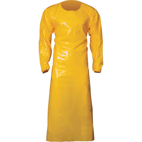 Top Dog 6 Mil. Gown, X-Large, Yellow, Polyurethane D. Morneault & Fils