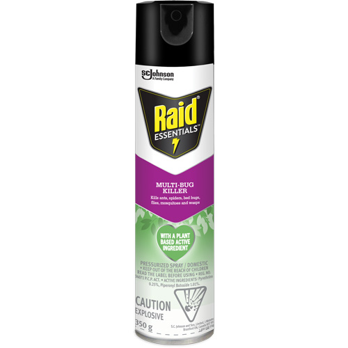 Raid&reg; Essentials Multi-Bug Killer, 350 g, Aerosol Can D. Morneault & Fils