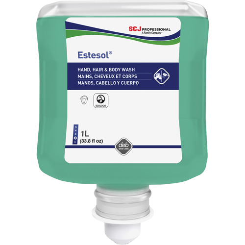 Estesol&reg; Hand, Hair and Body Cleaner, 1 L, Rain Forest, Plastic Cartridge D. Morneault & Fils
