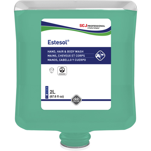 Estesol&reg; Hand, Hair and Body Cleaner, 2 L, Rain Forest, Plastic Cartridge D. Morneault & Fils