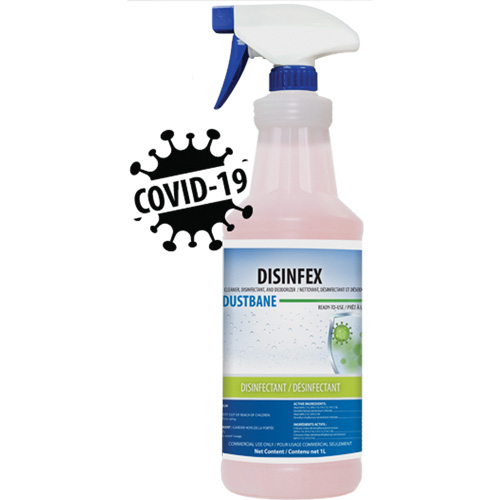 Disinfex Cleaner, Disinfectant & Deodorizer, 1 L, Bottle D. Morneault & Fils