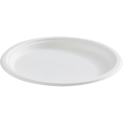 Assiette ronde en fibre compostable D. Morneault & Fils