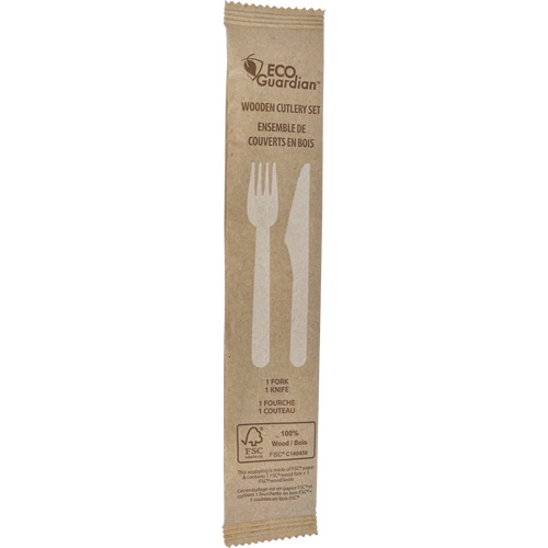 Fork & Knife Wooden Cutlery Kit D. Morneault & Fils