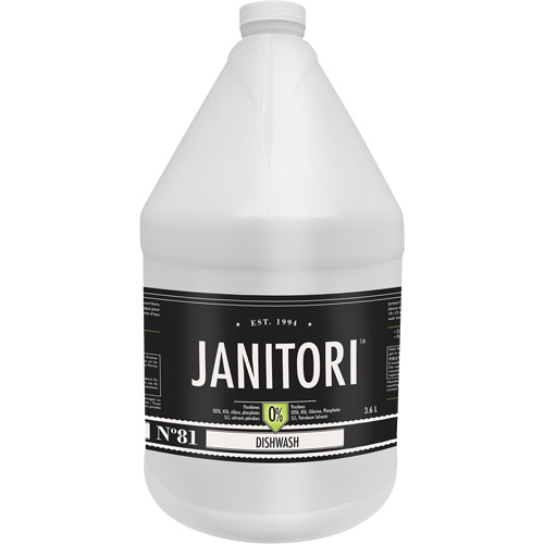 Janitori 81 Dishwash Cleaner, Liquid, 4 L D. Morneault & Fils