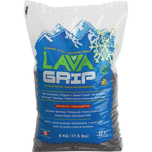 LavaGrip Traction-Aid, Container Size 17.6 lbs. (8 kg), Bag D. Morneault & Fils