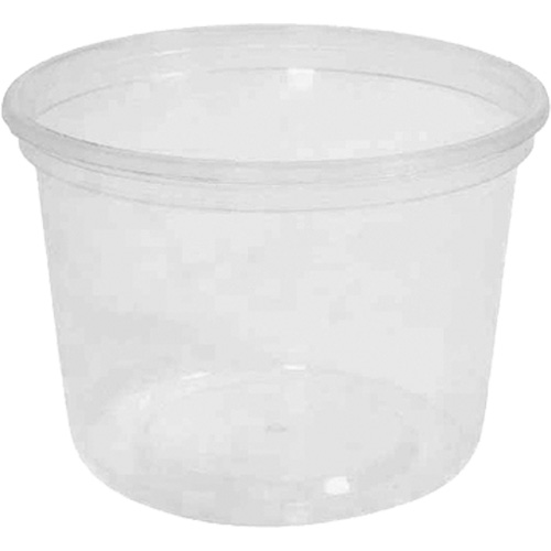 Contenant &agrave; charcuterie transparent sans couvercle MicroGourmet 16 oz, Plastique, Ronde D. Morneault & Fils