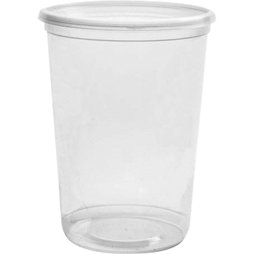 Contenant &agrave; charcuterie transparent sans couvercle Magik 32 oz, Plastique, Ronde D. Morneault & Fils