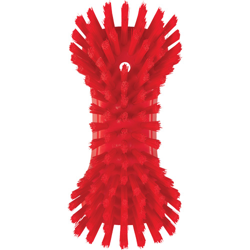 Brosse &agrave; main, Soies Tr&egrave;s ferme, Longueur de 9-1/10", Rouge D. Morneault & Fils