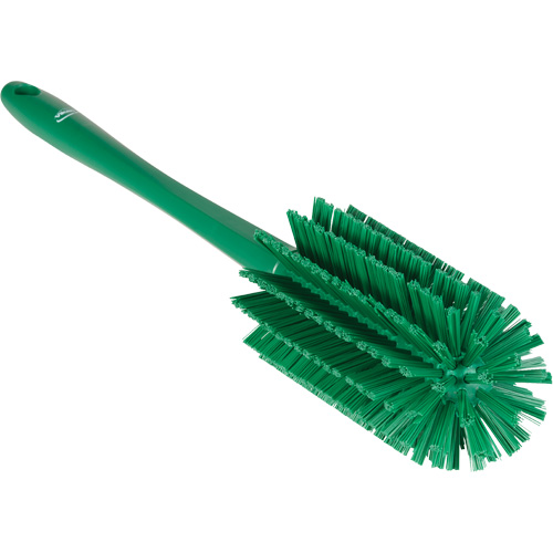 Medium Brush with Handle, Stiff Bristles, 17" Long, Green D. Morneault & Fils