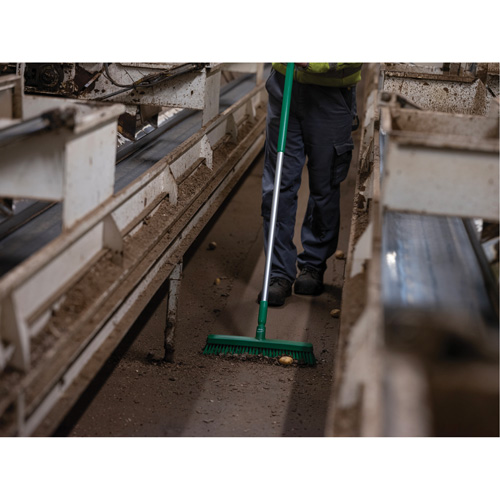 T&ecirc;te de balai-brosse, Crins Fin/Ferme, 16-1/2", Polyester/Polypropyl&egrave;ne, Vert D. Morneault & Fils