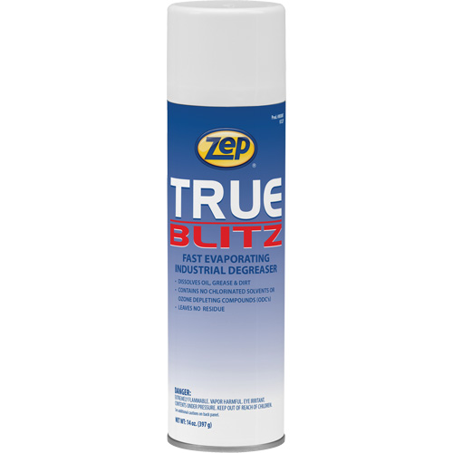 D&eacute;graissant industriel &agrave; &eacute;vaporation rapide True Blitz, 14 oz, Canette a&eacute;rosol D. Morneault & Fils