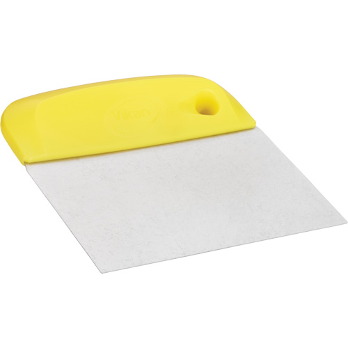 Coupe-p&acirc;te flexible en acier inoxydable, Jaune, 4-1/2" la x 5-3/4" lo D. Morneault & Fils