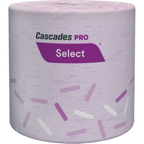 PRO Select&reg; Bathroom Tissue, 1 Ply, 1000 Sheets/Roll, White D. Morneault & Fils