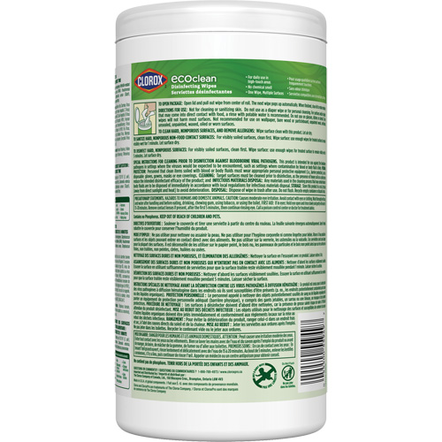 EcoClean Disinfecting Wipes, 75 Count D. Morneault & Fils
