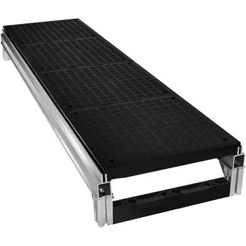 FOUNDATION Smooth Modular Aluminum Work Platform Kit, 36" W x 72" D, 400 lbs. Capacity, All-Welded D. Morneault & Fils