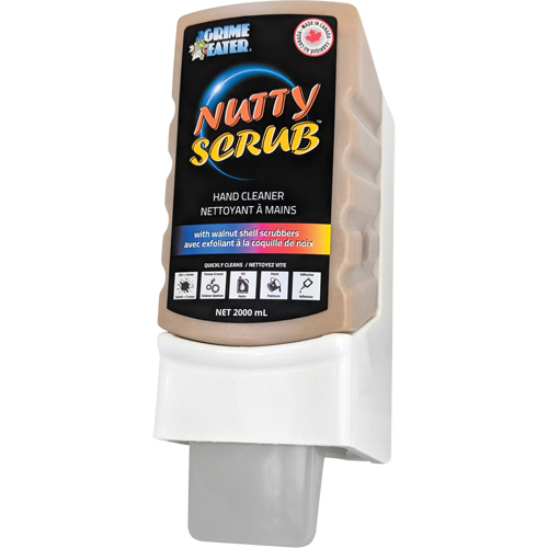 Nettoyant &agrave; mains avec exfoliant en coquille de noyer Nutty Scrub, Pierre ponce, 2000 ml, Cartouche en plastique, Sans parfum D. Morneault & Fils