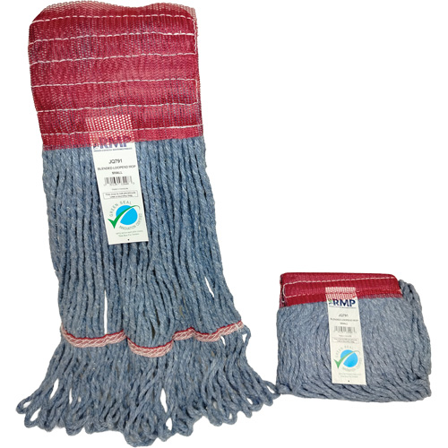 Wide-Band Mop Head, Antimicrobial/Floor Finishing/Specialty, Cotton/Rayon/Synthetic, Loop Style D. Morneault & Fils