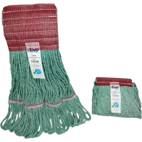 Wide-Band Mop Head, Antimicrobial/Floor Finishing/Specialty, Cotton/Rayon/Synthetic, Loop Style D. Morneault & Fils