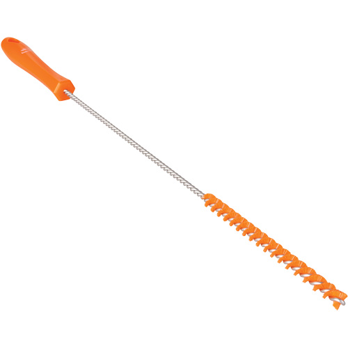Tube Brush, Stiff Bristles, 19-7/10" Long, Orange D. Morneault & Fils