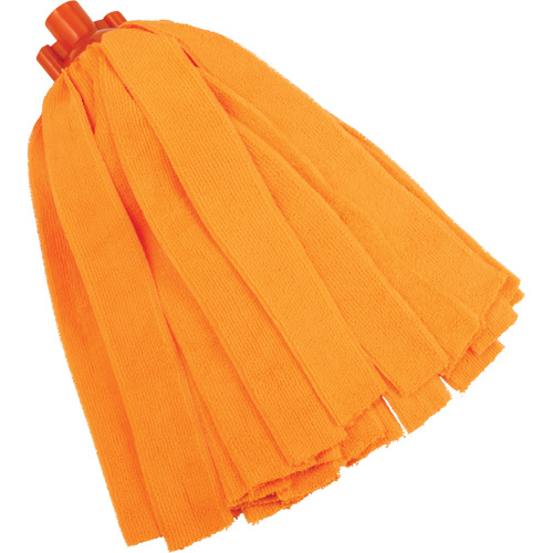 Socket Mop, Orange, Microfibre, Cut Style D. Morneault & Fils