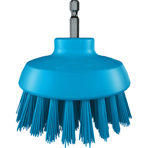 HyDrive Round Drill Brush, Extra Stiff Bristles, 3-1/10" Long, Blue D. Morneault & Fils