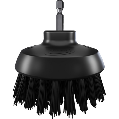 HyDrive Round Drill Brush, Extra Stiff Bristles, 3-1/10" Long, Black D. Morneault & Fils