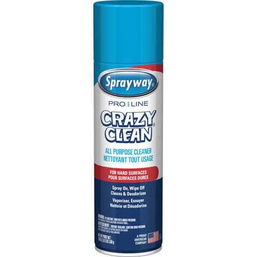 Pro Line Crazy Clean&reg; All Purpose Crazy Cleaner, 19 oz., Aerosol Can D. Morneault & Fils