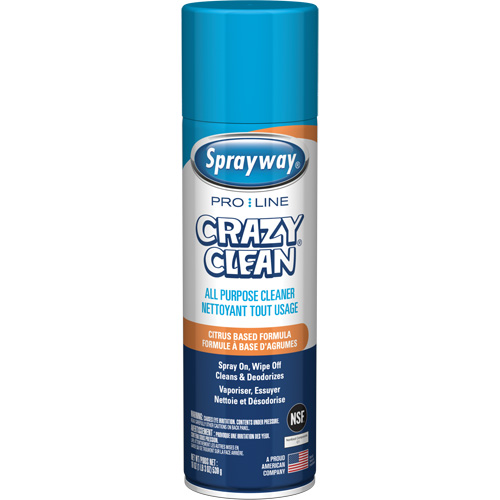Pro Line Crazy Clean&reg; All Purpose Cleaner, 19 oz., Aerosol Can D. Morneault & Fils