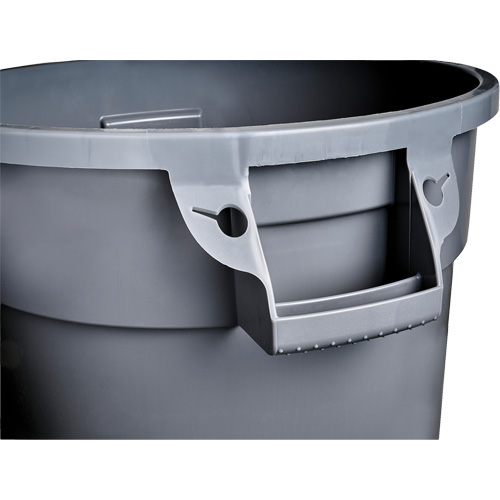 Grey Titan Garbage Container, Plastic, 32 US gal. D. Morneault & Fils