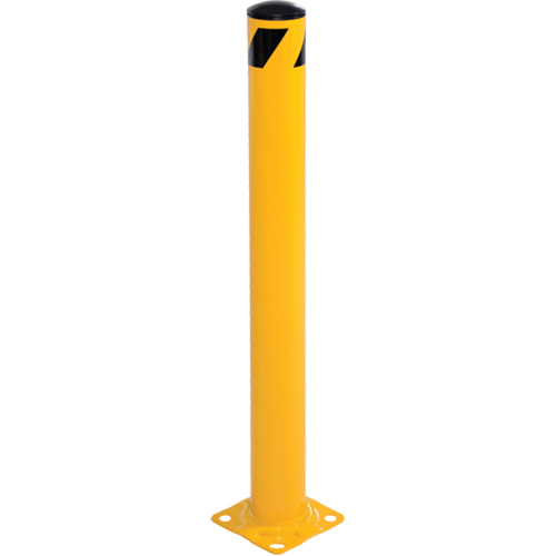 Bollard, Steel, 42" H x 5-1/2" W, Yellow D. Morneault & Fils