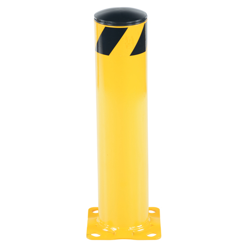Safety Bollard, Steel, 24" H x 5-1/2" W, Yellow D. Morneault & Fils