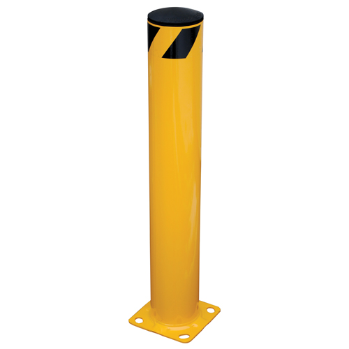Butoir de s&eacute;curit&eacute;, Acier, 36" h x 5,5" la, Jaune D. Morneault & Fils