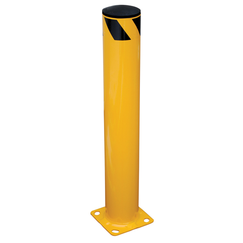 Butoir de s&eacute;curit&eacute;, Acier, 36" h x 5,5" la, Jaune D. Morneault & Fils