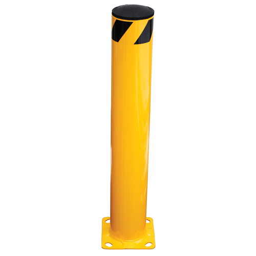 Butoir de s&eacute;curit&eacute;, Acier, 36" h x 5,5" la, Jaune D. Morneault & Fils