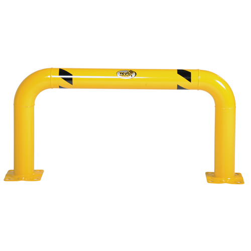 Garde-corps &agrave; profil &eacute;lev&eacute; pour machines, 4' la x 2' h, Jaune D. Morneault & Fils