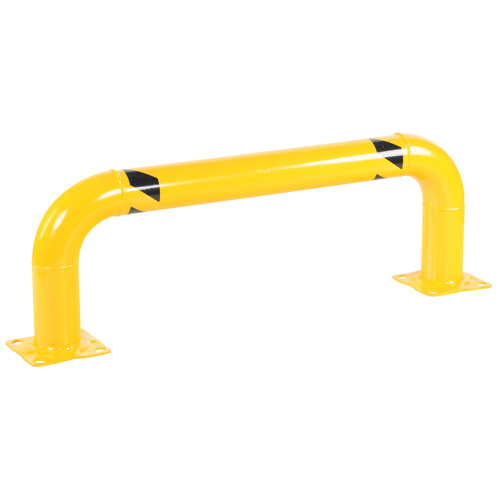 Low Profile Rack Guards, 4' W x 1.4' H, Yellow D. Morneault & Fils