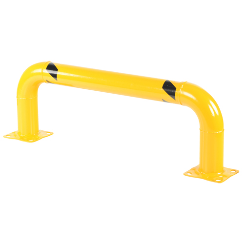 Low Profile Rack Guards, 4' W x 1.4' H, Yellow D. Morneault & Fils