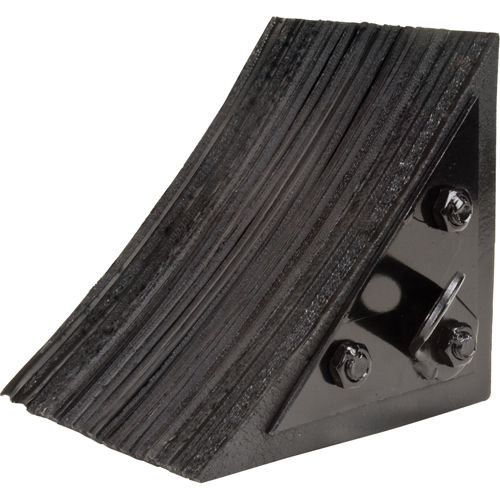 Wheel Chock, 8" x 8" x 8", Black D. Morneault & Fils