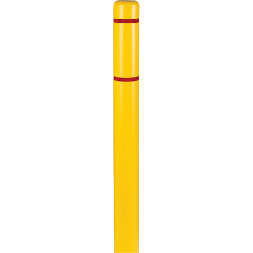 Capuchons en polyethylene pour borne de protection, 4-1/2" dia. x 64" l, Jaune D. Morneault & Fils