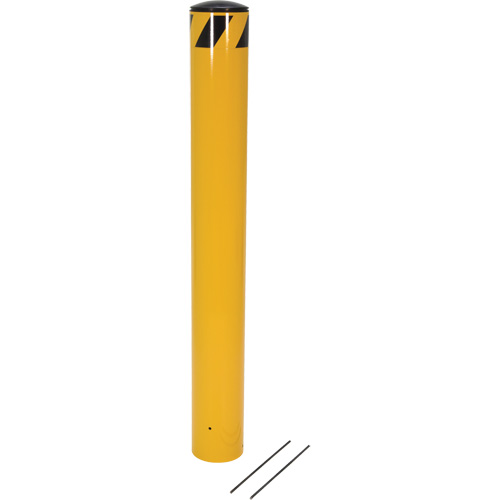 Bornes &agrave; couler, Acier, 48-1/2" h x 5-9/16" la, Jaune D. Morneault & Fils