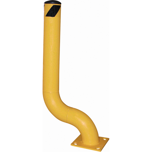 Borne d&eacute;sax&eacute;e, Acier, 48-1/8" h x 8" la, Jaune D. Morneault & Fils