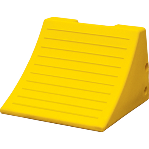 Heavy-Duty Wheel Chocks, Polyurethane, Safety Yellow, 15-1/10" W x 15" D x 11" H D. Morneault & Fils