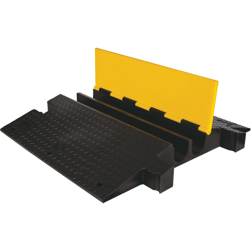 Protecteur de c&acirc;ble &agrave; traverse extr&ecirc;me Yellow Jacket, 2 canaux, 35,75" lo x 42,125" la x 5,125" h D. Morneault & Fils